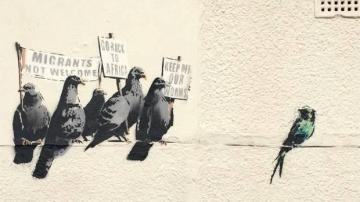 El polémico mural de Banksy