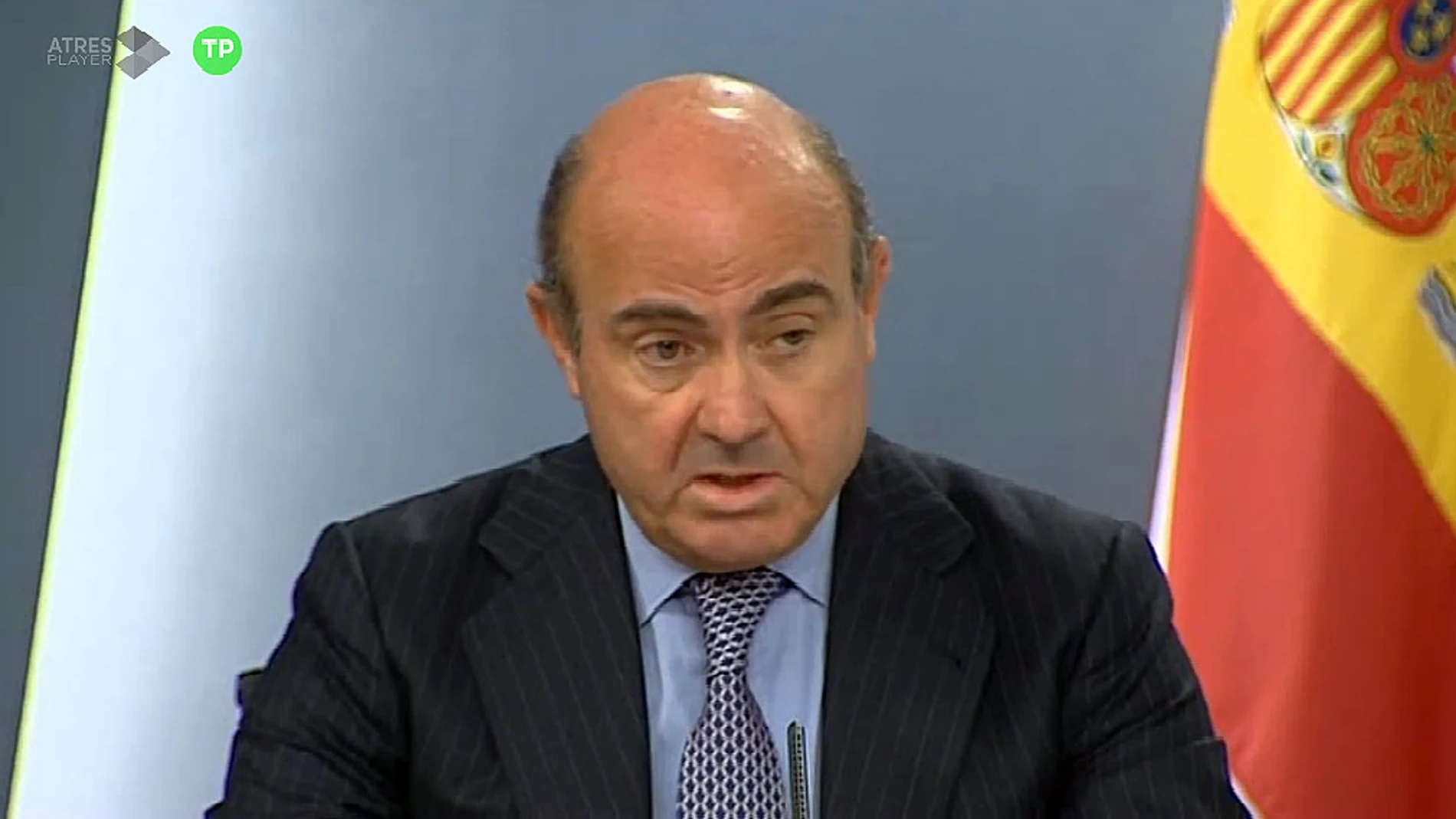 El ministro Luis de Guindos en el Consejo de Ministros El ministro Luis de Guindos en el Consejo de Ministros