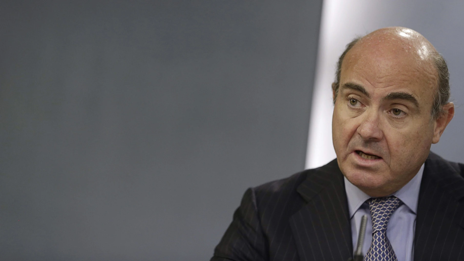 El ministro de Economía, Luis de Guindos El ministro de Economía, Luis de Guindos