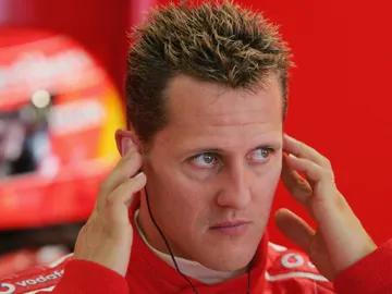 Schumacher, en el GP de China 2004 Schumacher, en el GP de China 2004