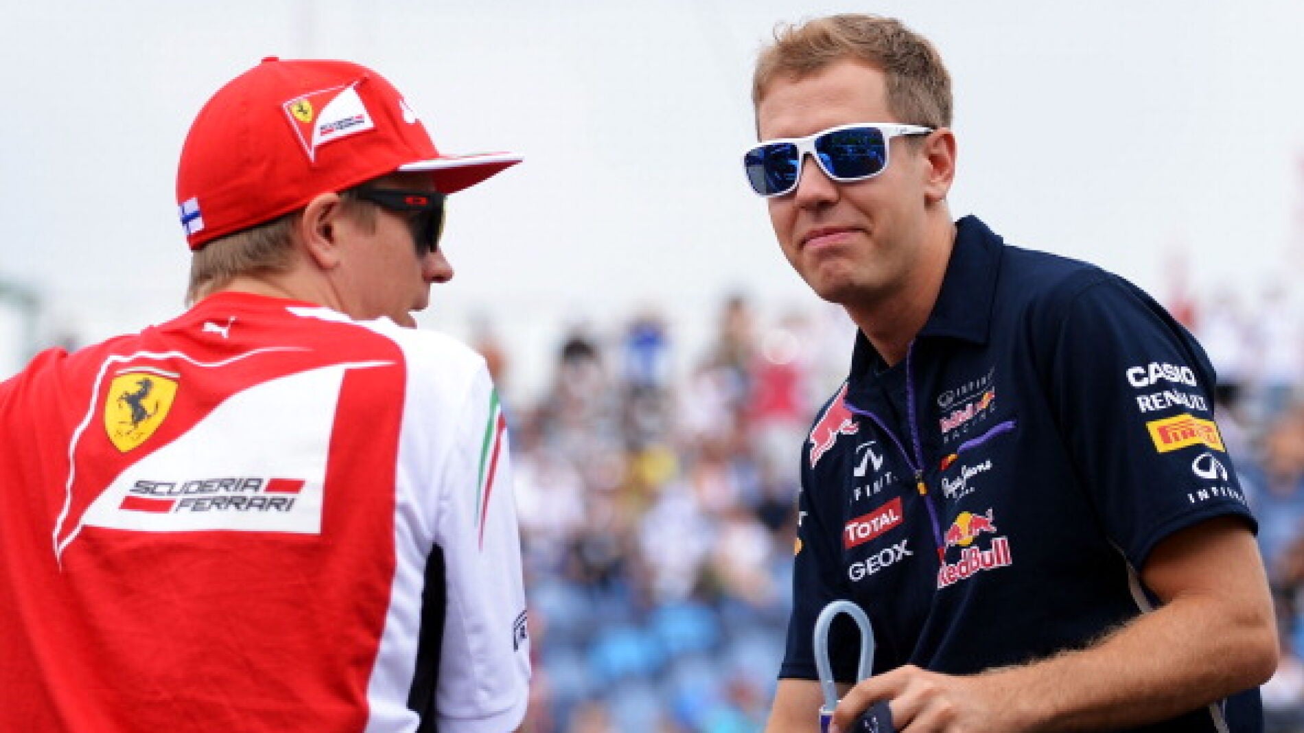 Vettel, junto a Raikkonen