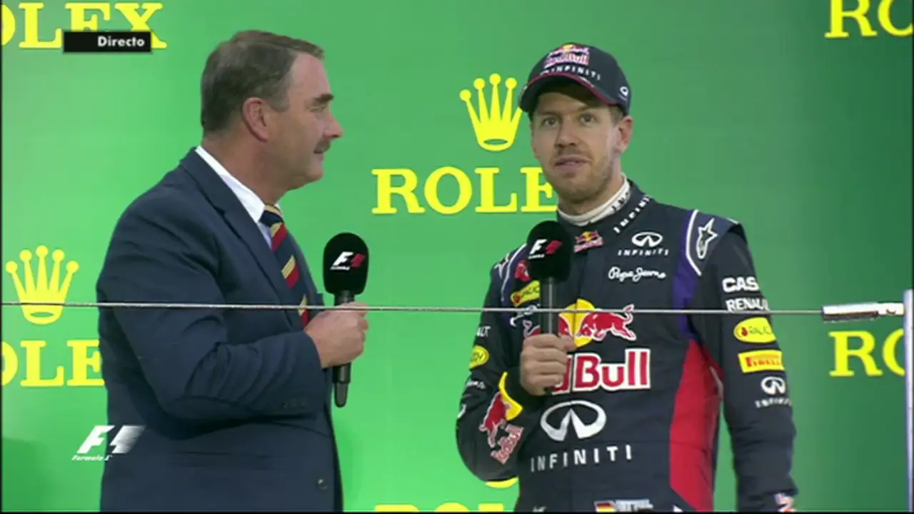 Vettel: "Es genial subir al podio con estas condiciones"