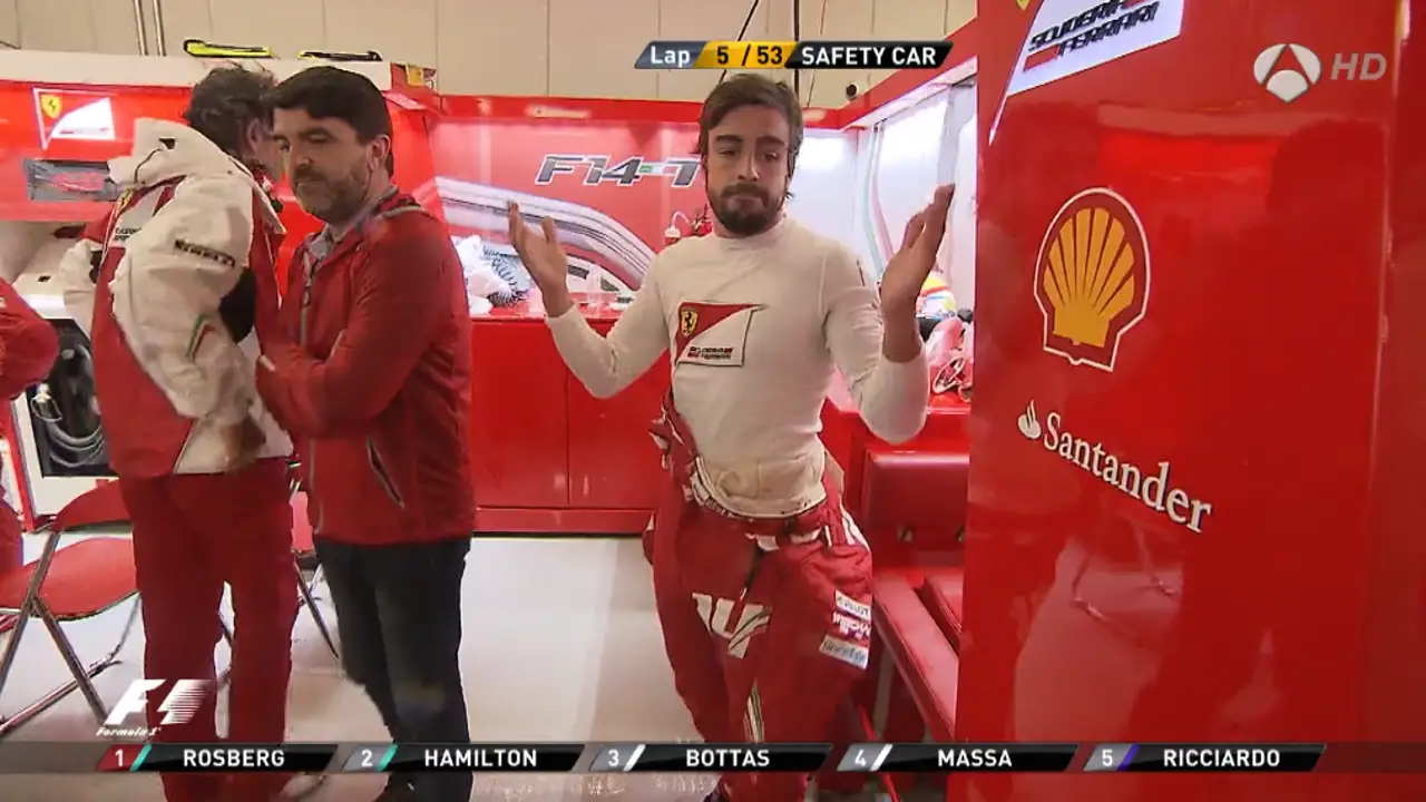Abandono de Fernando Alonso en el GP de Japón