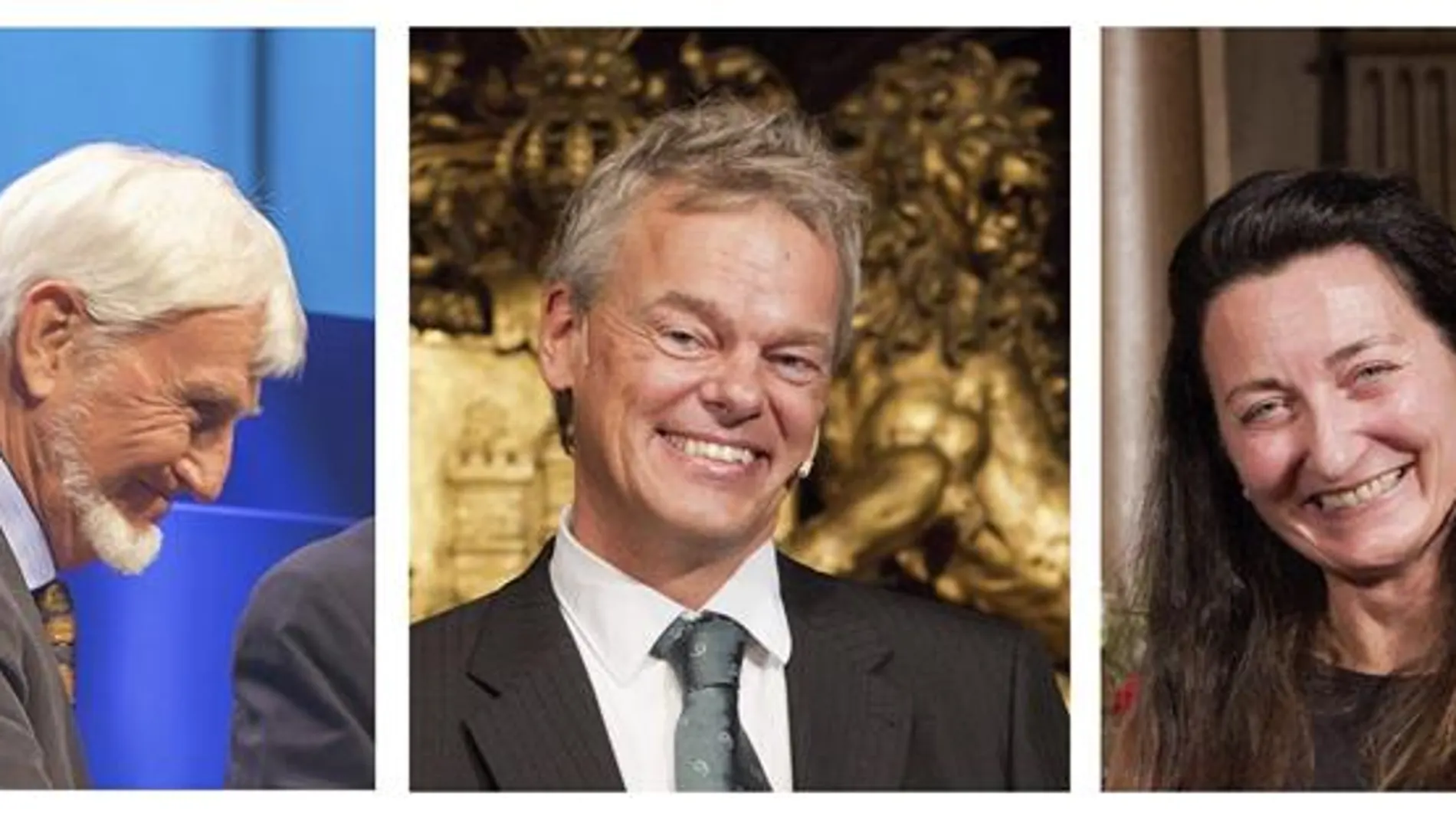 John O'Keefe y los noruegos May-Britt Moser y Edvard I John O'Keefe y los noruegos May-Britt Moser y Edvard I