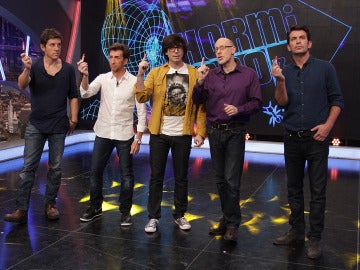 Manel Fuentes, Arturo Valls, Luis Piedrahita, Richard Wiseman y Pablo Motos en El Hormiguero 3.0