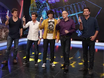 Manel Fuentes, Arturo Valls, Luis Piedrahita, Richard Wiseman y Pablo Motos en El Hormiguero 3.0 Manel Fuentes, Arturo Valls, Luis Piedrahita, Richard Wiseman y Pablo Motos en El Hormiguero 3.0