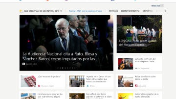 La nueva web de MSN