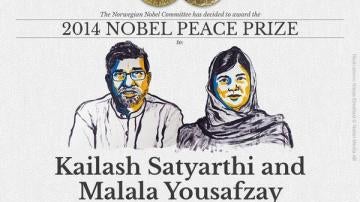 Kailash Satyarthi y Malala Yousafzay, Nobel de la Paz