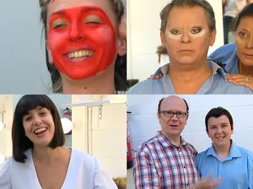 Los ojos de Marujita y tacones que visten en la sala de maquillaje de Tu cara me suena Mini Los ojos de Marujita y tacones que visten en la sala de maquillaje de Tu cara me suena Mini