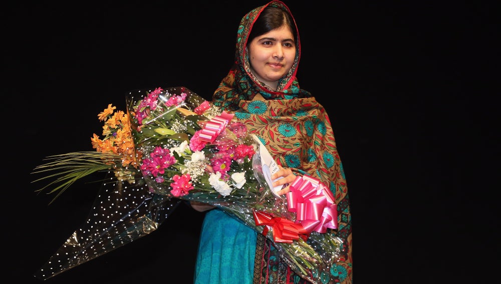 Malala Yousafzai, en la rueda de prensa en Birmingham para agradecer el Nobel
