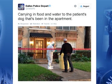 La policía de Dallas informa en Twitter sobre los cuidados al perro