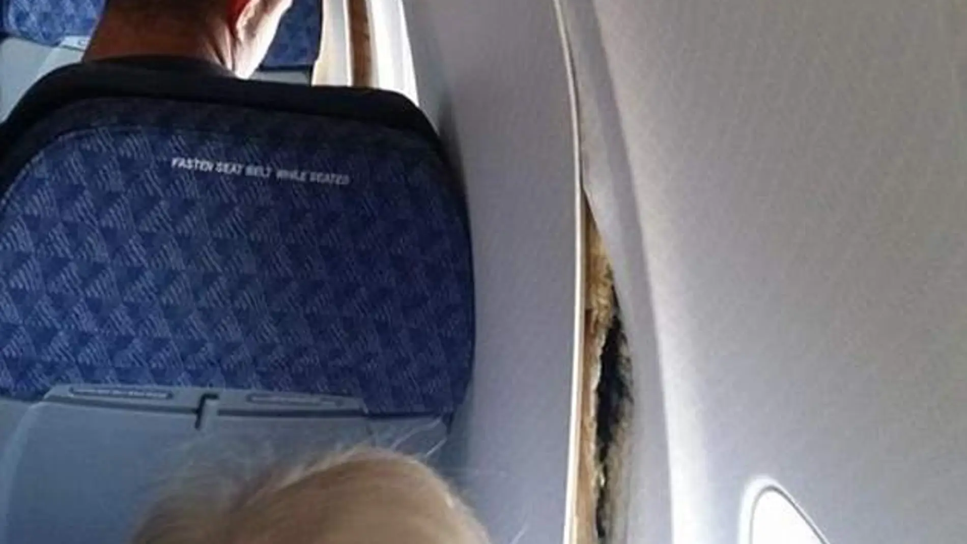 Parte del avión despegada Parte del avión despegada