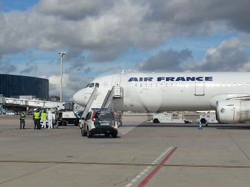 El avión de Air France en el que se activó el protocolo de emergencia por ébola