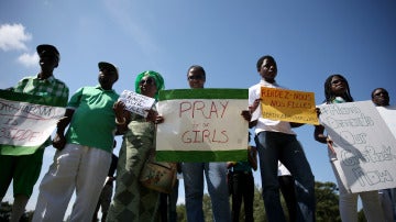 Varias manifestaciones han pedido la liberación de las niñas secuestradas por Boko Haram