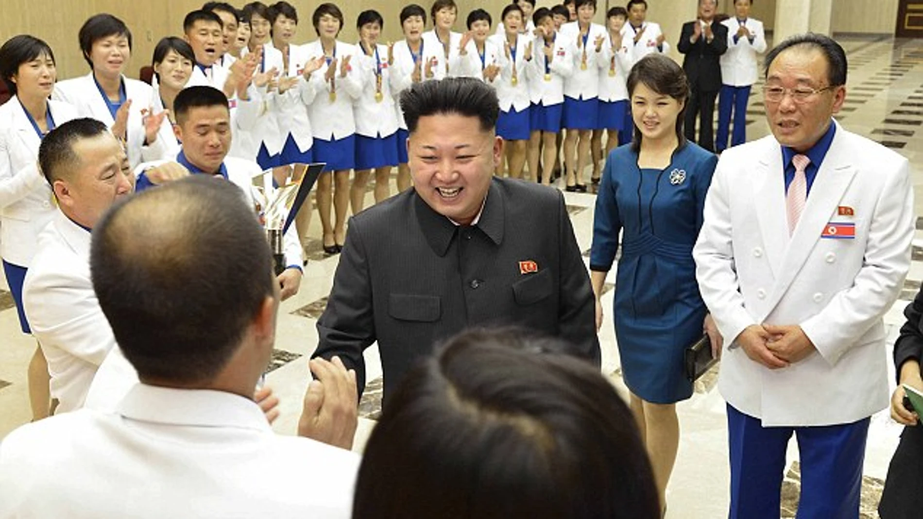 Kim Jong Un y su mujer Kim Jong Un y su mujer
