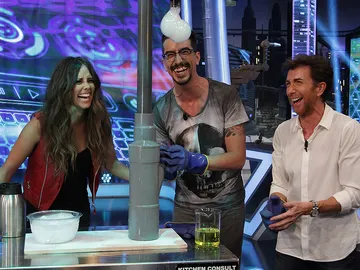Cristina Pedroche, Marron, Pablo Motos, El Hormiguero 3.0 Cristina Pedroche, Marron, Pablo Motos, El Hormiguero 3.0