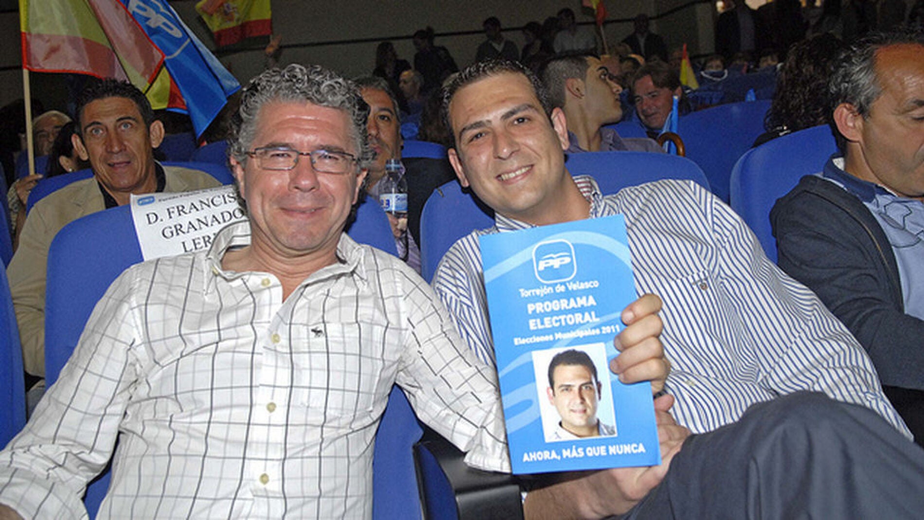 Francisco Granados y el alcalde de Torrejón de Velasco, Gonzalo Cubas