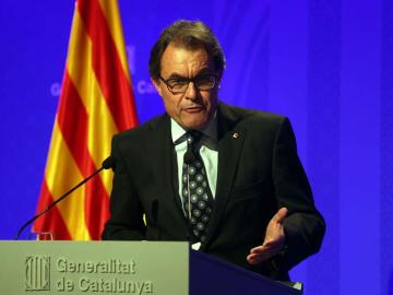  El presidente de la Generalitat de Cataluña, Artur Mas