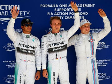 Rosberg, Hamilton y Bottas, los más rápidos de Q3 en EEUU