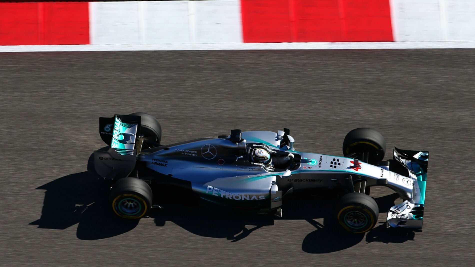 Lewis Hamilton, desde arriba