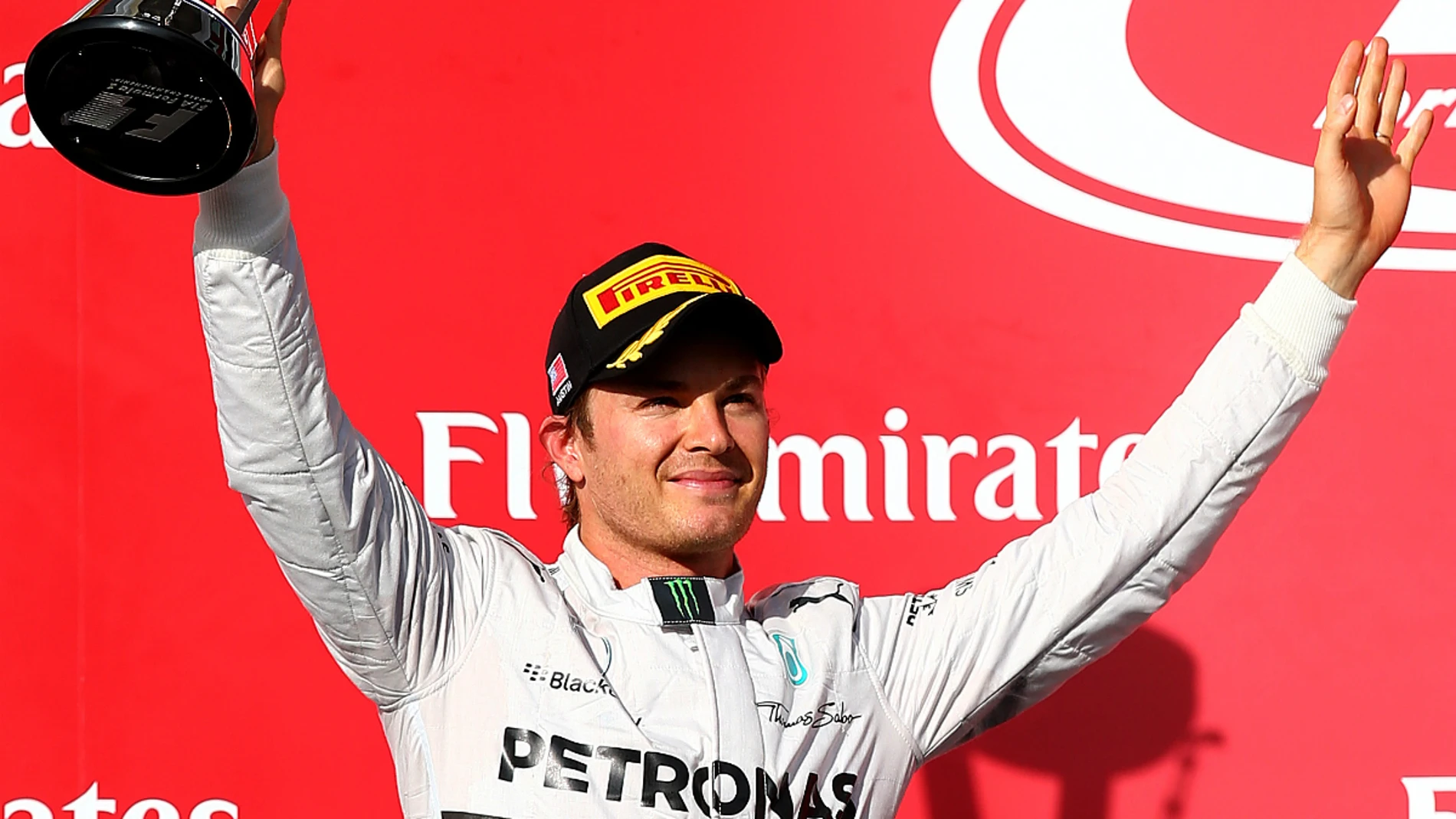 Rosberg, en el podio de Estados Unidos