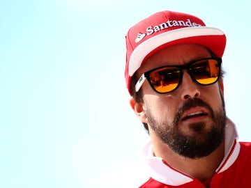 Alonso, antes de la carrera