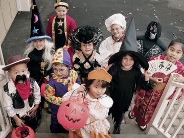 Niños en Halloween