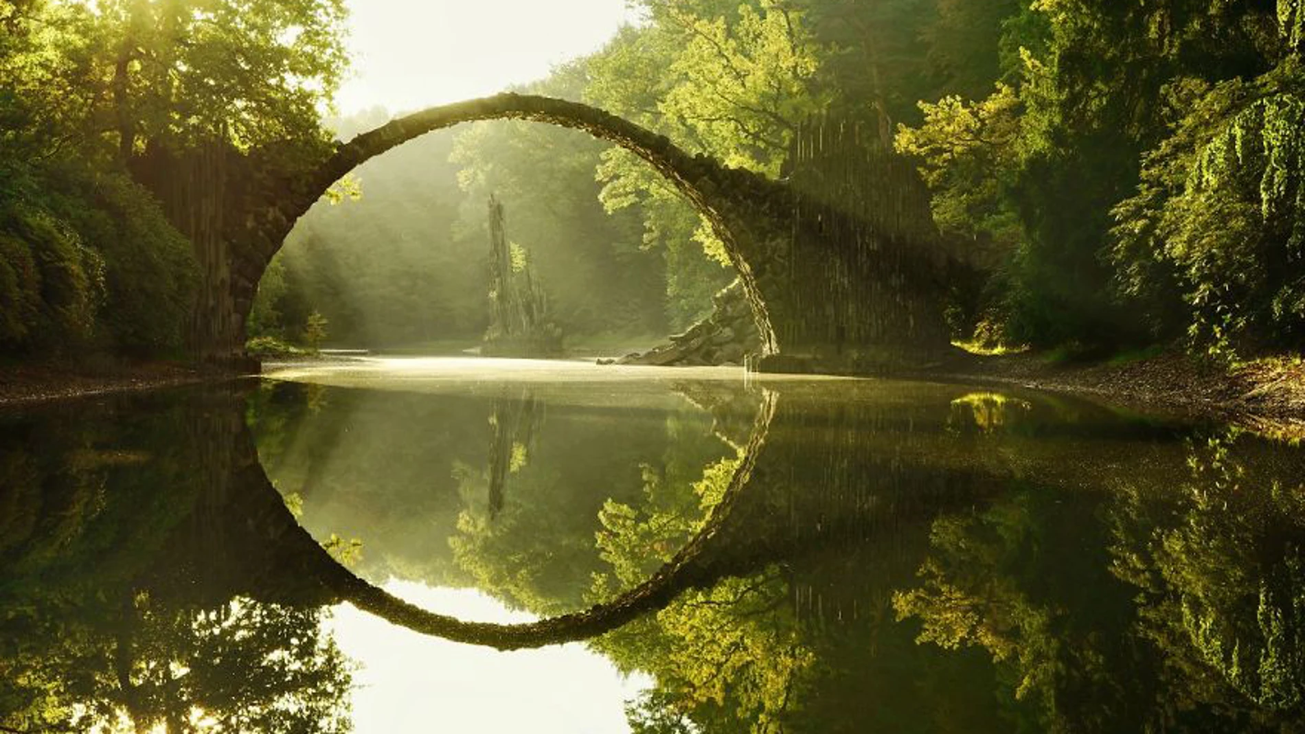 Puente de Rakotz, Alemania Puente de Rakotz, Alemania