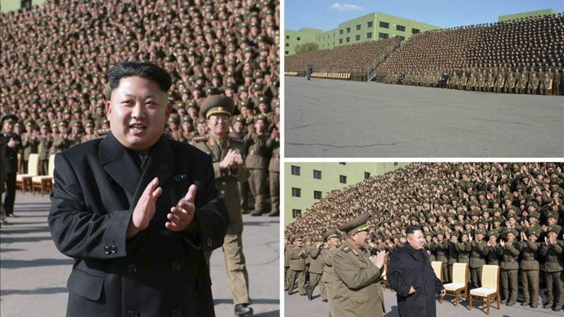 Kim Jong-un reaparece sin bast&oacute;n junto a las tropas.