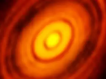 Disco planetario captado por ALMA Disco planetario captado por ALMA