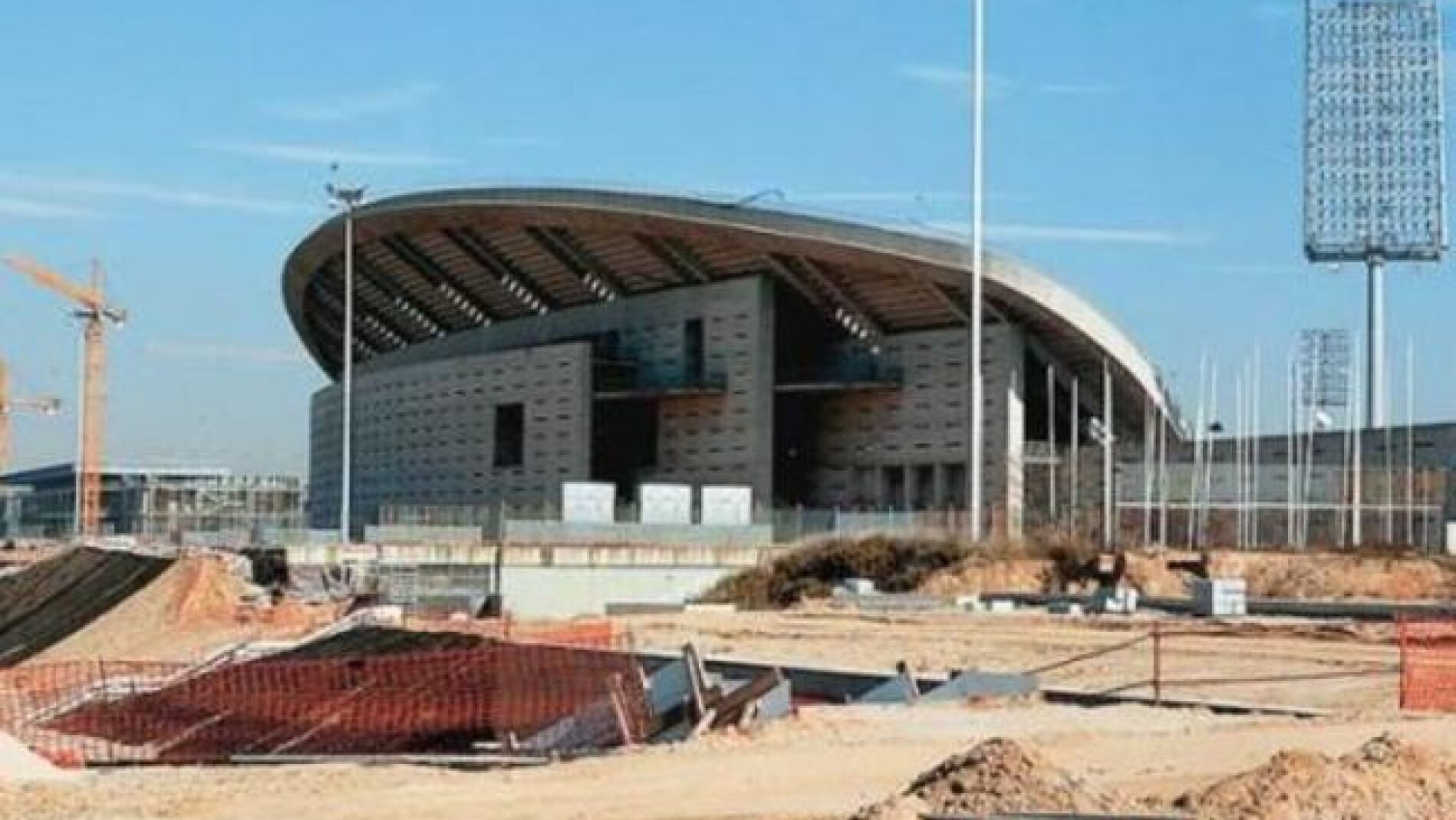 Obras en el estadio de la Peineta