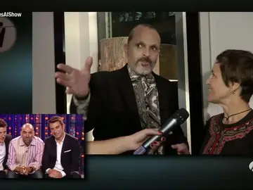 Miguel Bosé sorprende a una fan Miguel Bosé sorprende a una fan