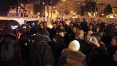 Las protestas vuelven al barrio de Gamonal por las obras en la plaza de toros de El Plantío