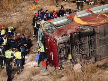 Accidente de autobús en Cieza