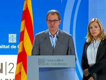 Artur Mas, en la comparecencia Artur Mas, en la comparecencia