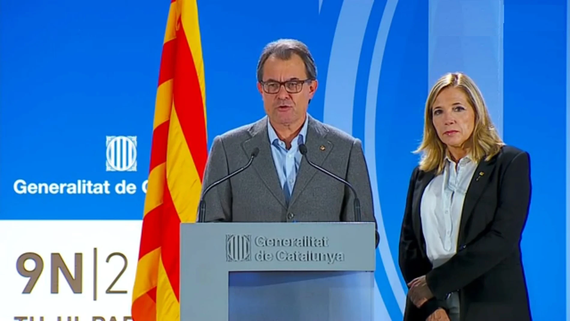 Artur Mas, en la comparecencia Artur Mas, en la comparecencia