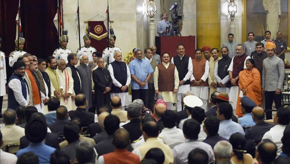Ceremonia de juramento de Gobierno en India