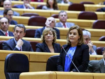 Soraya Sáenz de Santamaría en el Senado