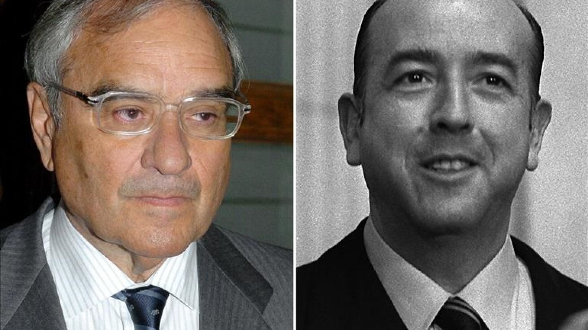 El exministro de la transici&oacute;n Rodolfo Mart&iacute;n Villa y el exministro franquista Jos&eacute; Utrera Molina