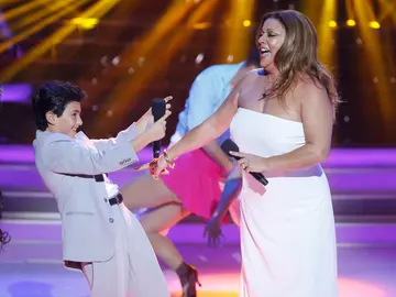 María del Monte y Samuel imitan a Jennifer López y Marc Anthony en Tu cara me suena Mini María del Monte y Samuel imitan a Jennifer López y Marc Anthony en Tu cara me suena Mini