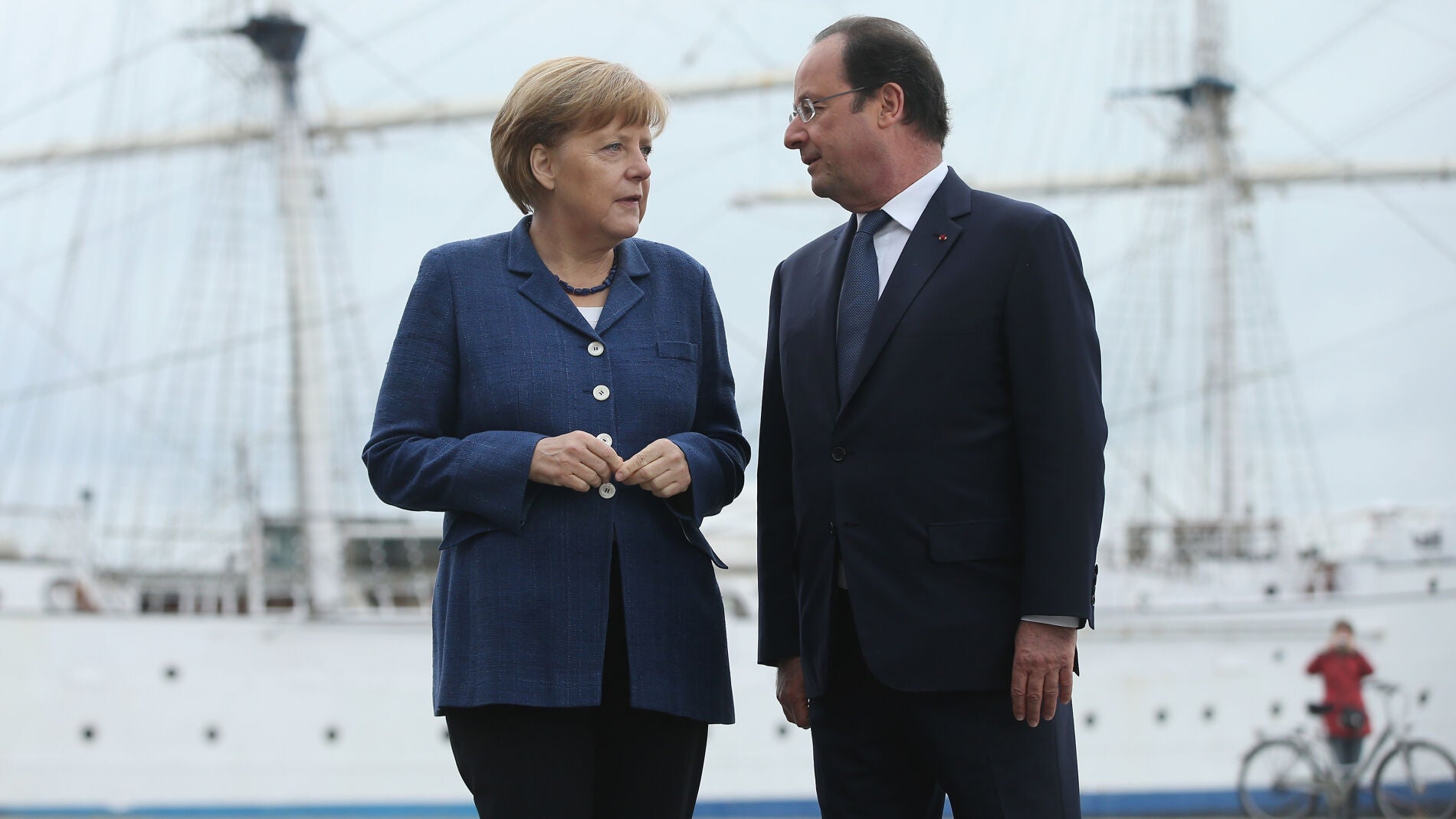 La canciller alemana, Angela Merkel, y el presidente franc&eacute;s, Fran&ccedil;ois Hollande