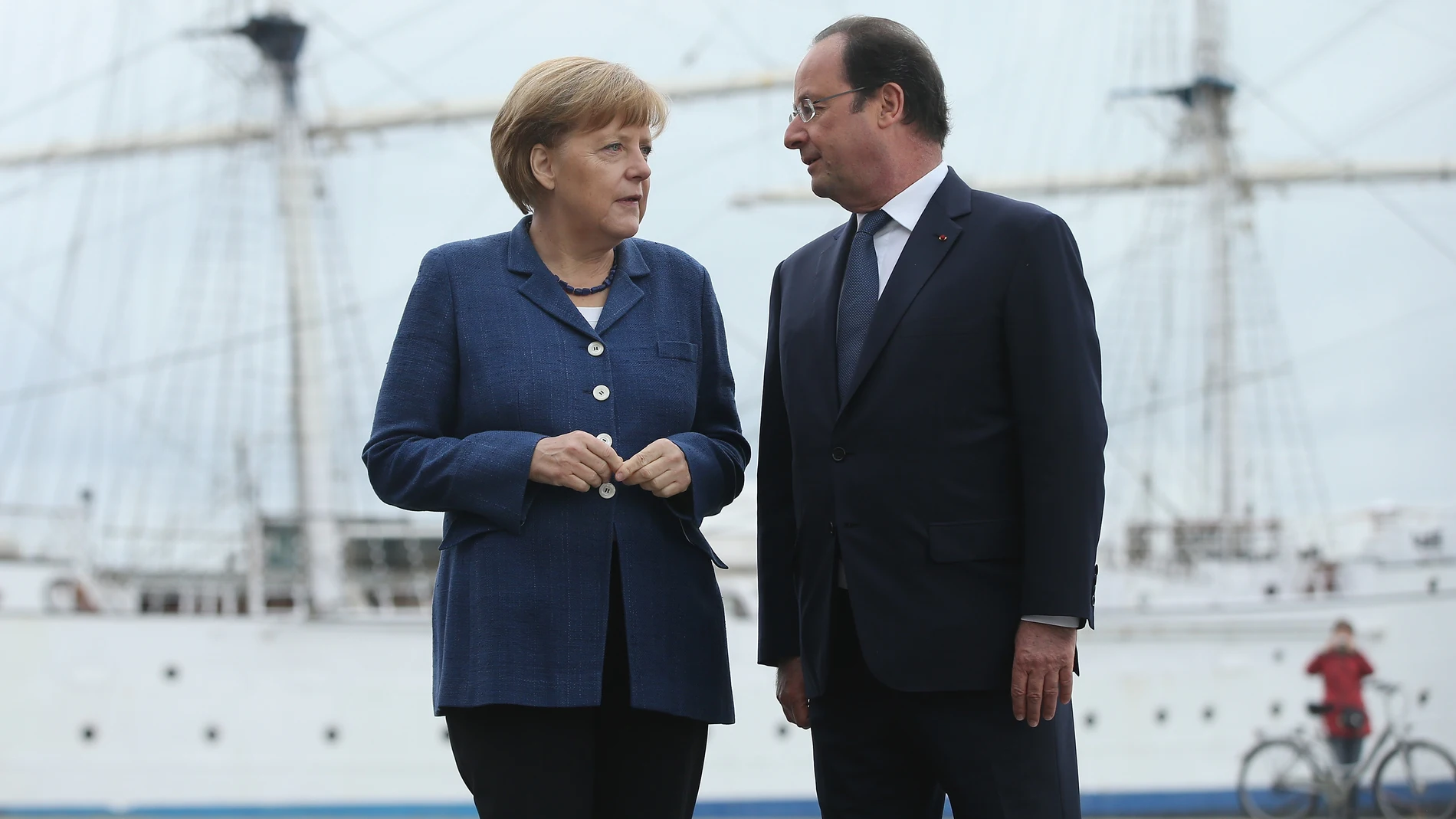 La canciller alemana, Angela Merkel, y el presidente francés, François Hollande La canciller alemana, Angela Merkel, y el presidente francés, François Hollande