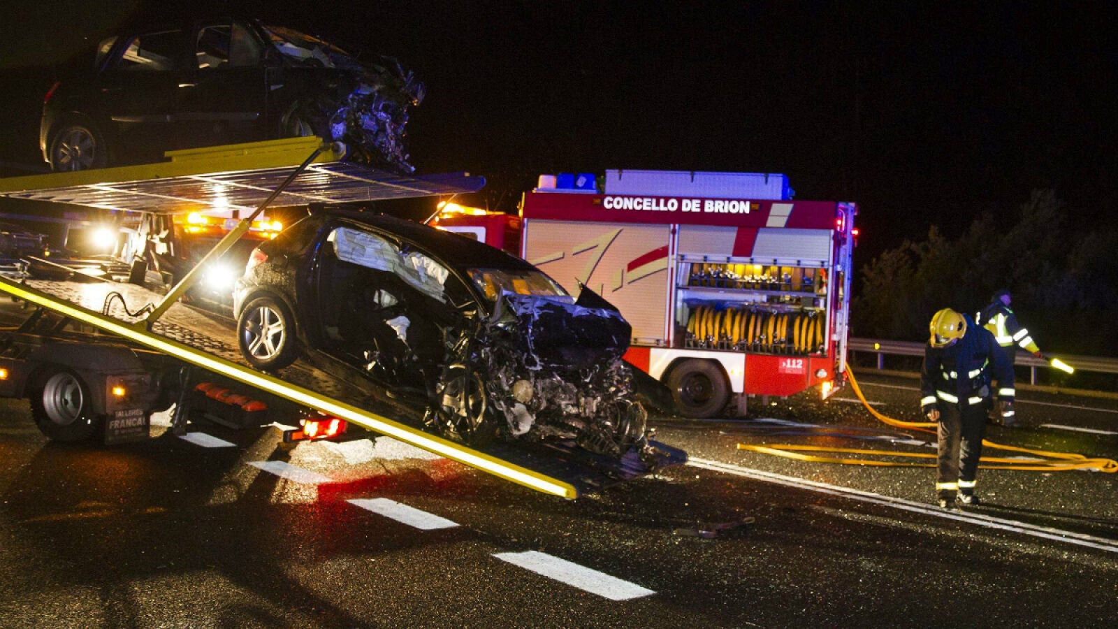 Cuatro muertos en un accidente de tráfico en el municipio coruñés de Rois