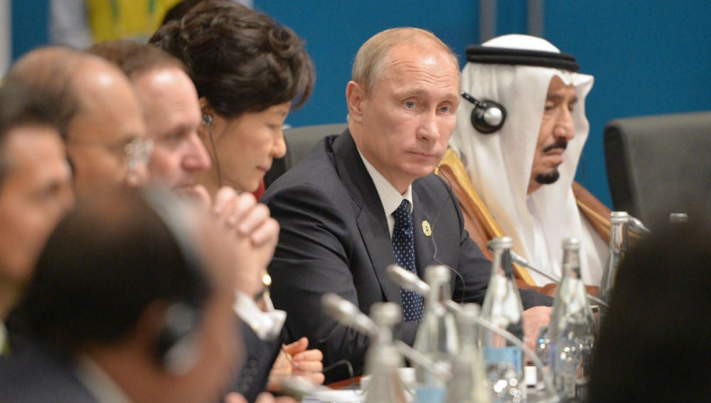 El presidente ruso, Vladimir Putin, en el G-20