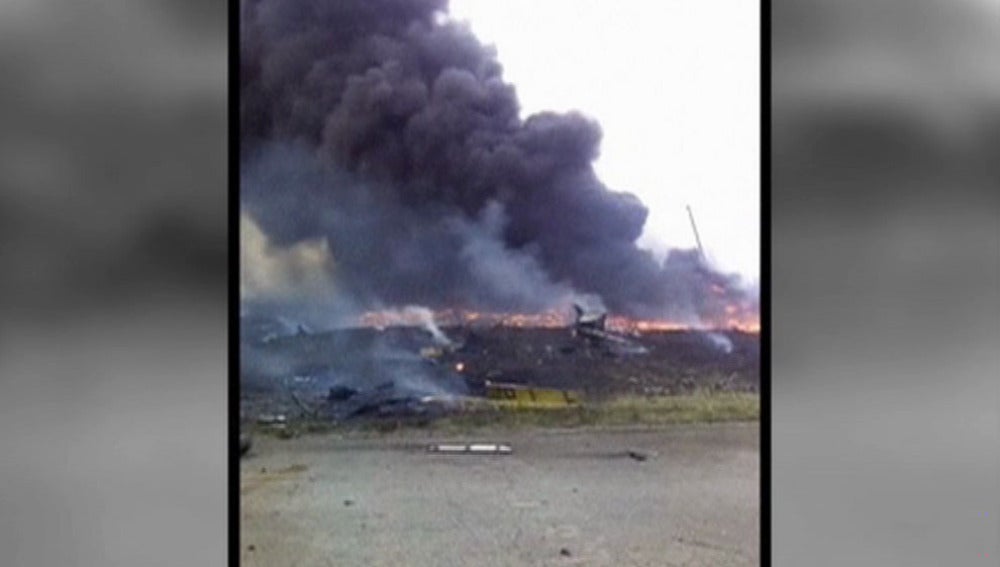 Avión derribado en Ucrania