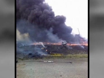 Avión derribado en Ucrania