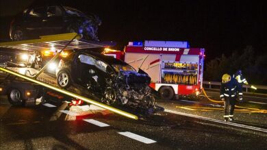 Seis muertos y diez heridos en las carreteras españolas durante el fin de semana