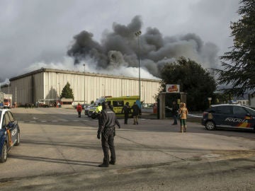 Incendio en la planta de Campofrío en Burgos 