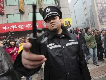 Imagen de un policía chino Imagen de un policía chino
