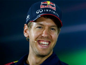 Vettel en rueda de prensa